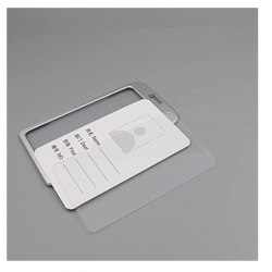 ID card holder metal 54x85mm PIRUET silver color