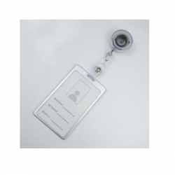 Asmens identifikavimo kortelės dėklas metalinis 54x85mm PIRUET sidabro spalvos