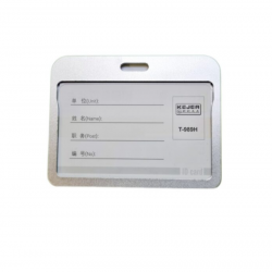ID card holder metal 85x54mm PIRUET silver color