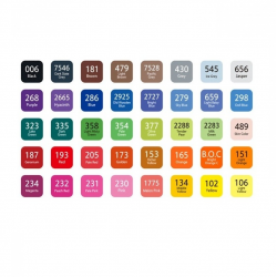 Dual-tip markers, 40 colors