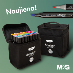 Dual-tip markers, 40 colors