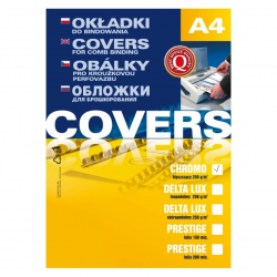 A4 binding cover, white CHROMO 250g, 100 pcs.