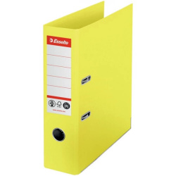 Binder A4/75 ESSELTE POWER1 RECYCLED, yellow color
