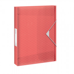 Document box ESSELTE COLOUR ICE, red color