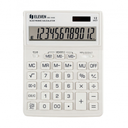 Desktop calculator ELEVEN SDC-444XRWHEE, white color