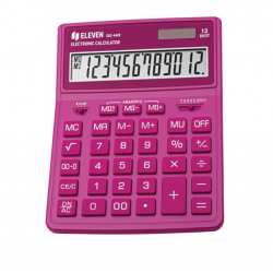 Skaičiuotuvas stalinis ELEVEN SDC-444XRPKEE, rožinės spalvos