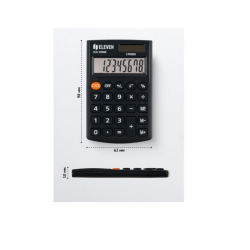 Desktop calculator ELEVEN SLD-200NRE, black color
