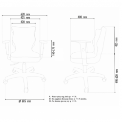 Chair ENTELO ARCO BLACK VEGA 02, dark brown color