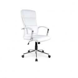 Chair AURELIJUS eco leather, white color