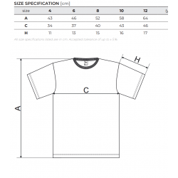 Children's Short-Sleeve T-Shirt, white, MALFINI BASIC