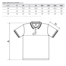 Polo shirt with short sleeves for men, white MALFINI PIQUE