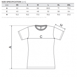 T-shirt with short sleeves for women, white MALFINI CLASSIC NEW