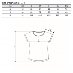 Ecological T-shirt, short-sleeved, women's, various colors MALFINI CHANCE