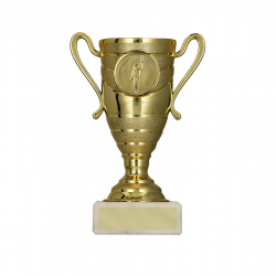 Trophy 9037A height 13cm diameter 5cm gold color