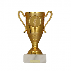 Trophy 9037B height 13cm diameter 5cm bronze color