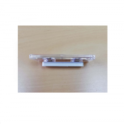Magnetic ID card holder 34x70mm transparent