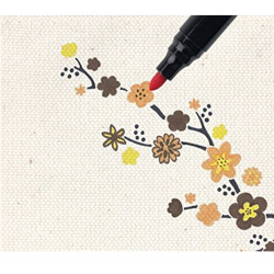 Felt-tip pens for textiles MILAN, 6 colors.