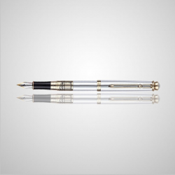 Parker in box REGAL chrome body with gold detail