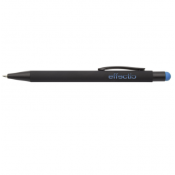 Pen with pen PEARLY, black body with blue detail, COOL
