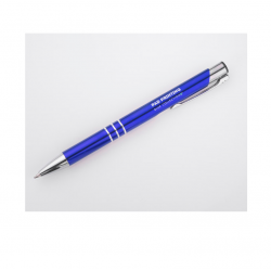 Ballpoint pen KALIPSO blue with silver color details