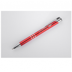 Ballpoint pen KALIPSO red, with silver details