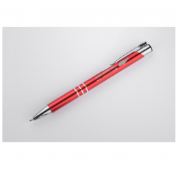 Pen KALIPSO red, with silver details