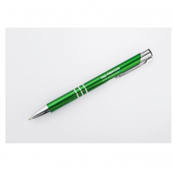Ballpoint pen KALIPSO green with silver color details