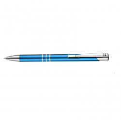 Ballpoint pen KALIPSO light blue with silver color details