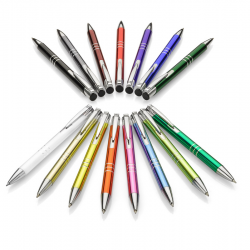 Ballpoint pen KALIPSO gray with silver color details