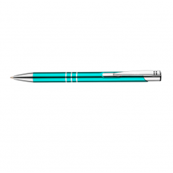 Ballpoint pen automatic KALIPSO turquoise with silver details