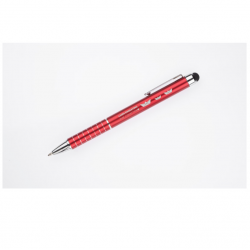 Ballpoint pen with IMPACT sensor, red with silver details