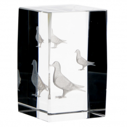 Glass trophy 3D KR5080/CUP dimensions 50x50x80mm