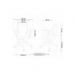 Chair ENTELO DUO WHITE VISTO 26, beige color