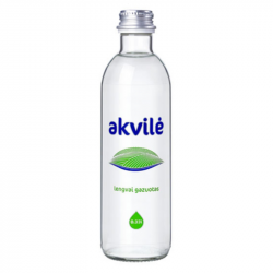 Mineralinis vanduo AKVILĖ 0,33L stikle, gazuotas