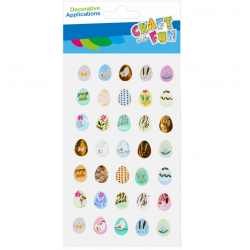 Stickers Easter eggs 35 pcs. various colors