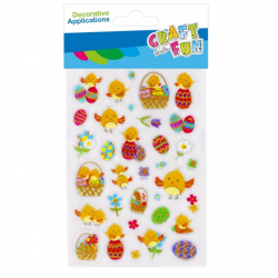 Stickers Easter eggs 34 pcs. various colors