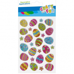 Stickers Easter eggs 28 pcs. various colors