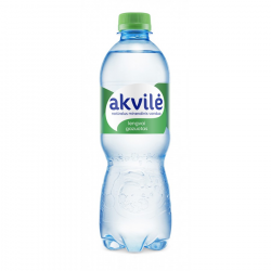 Mineral water AKVILĖ 0.5l, carbonated, plastic