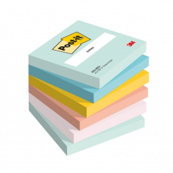 Sticky notes 3M POST-IT BEACHSIDE 76x76mm, pack of 6