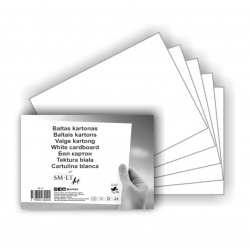 White cardboard A3, 10 sheets, pack of 20