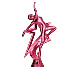 Figurine Dance F272 height 16.5cm pink color