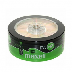 DVD+R diskai MAXELL 4,7 GB 16x, 25 vnt pakuotė