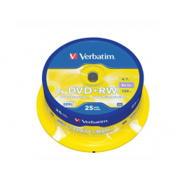 DVD+RW disc Verbatim 4.7GB 25 pcs. spindle