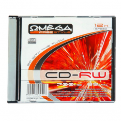 CD-RW OMEGA Freestyle 700MB 12x Slim, in a plastic case