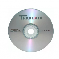 CD-R disc TRAXDATA 700MB 52x, 100 pcs. pack