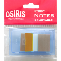 Indeksai-žymekliai plastikiniai 43,2x25 50vnt. OSIRIS oranžiniai, įp.24
