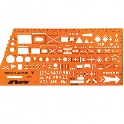 Officer's ruler-template LENIAR NATO 8353
