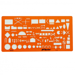 Officer's ruler-template LENIAR NATO 8355