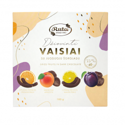 Dried fruits with dark chocolate RŪTA, 180 g