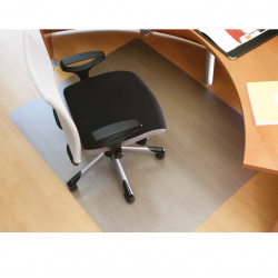 Chair mat for hard floors 90x120cm, transparent